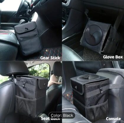 Car Trash Can With Lid 02